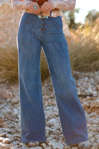 Jeans de pierna ancha