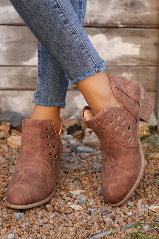 Botas de tobillo con corte