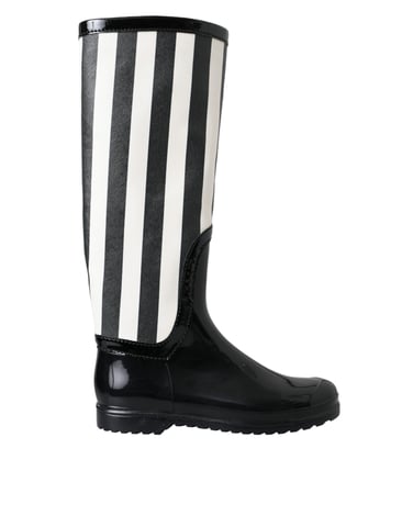 Botas de lluvia a rayas impermeables