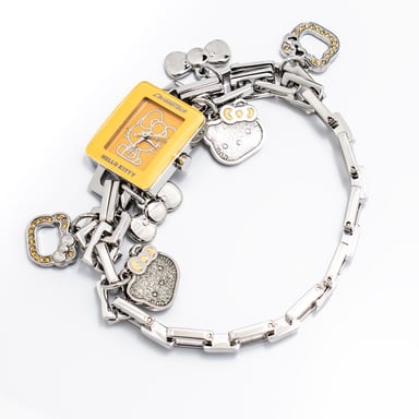 Reloj de pulsera con charm de Hello Kitty