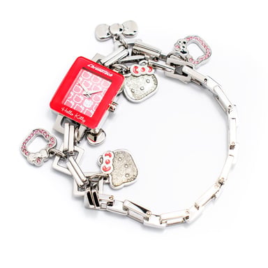 Reloj de pulsera con charm de Hello Kitty