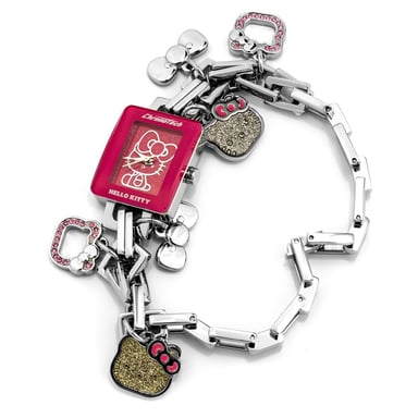 Reloj de pulsera con charm de Hello Kitty