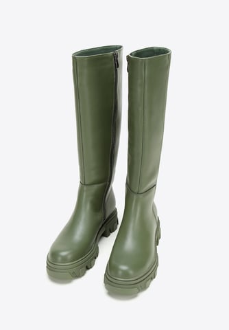 Botas de piel para mujer Wittchen con suela gruesa y cremallera