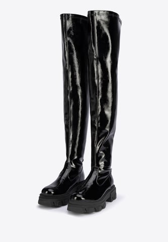 Botas altas de charol para mujer Wittchen de charol negro