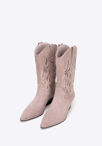Botas vaqueras Wittchen de ante sin cordones para mujer