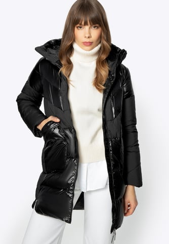 Abrigo de plumas Wittchen para mujer en materiales combinados con capucha