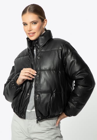 Chaqueta PUFF de mujer Wittchen en piel sintética negra