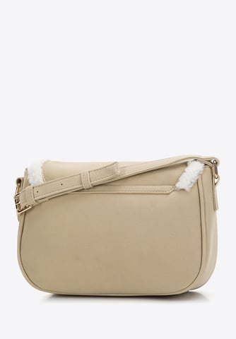 Bolso bandolera Wittchen para mujer con piel sintética, gris-beige