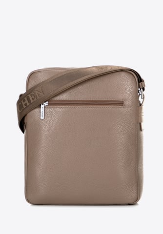 Bolso bandolera grande de piel auténtica para hombre de Wittchen, color topo.