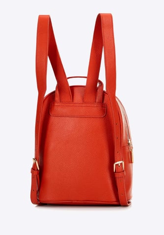Mochila Wittchen para mujer en piel grabada naranja