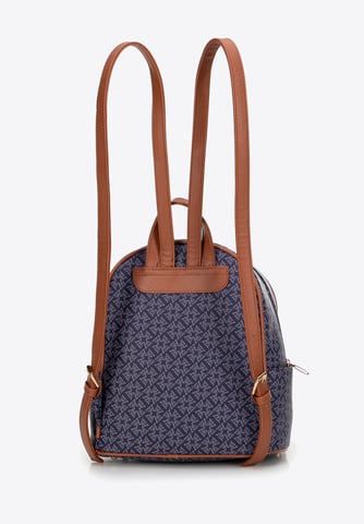 Mochila de mujer Wittchen con piel ecológica y borla azul marino Piel ecológica
