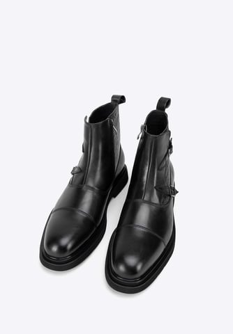 Botas Chelsea de piel Wittchen para hombre con detalles de cocodrilo
