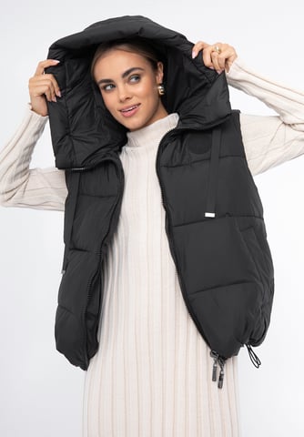 Chaleco acolchado extragrande Wittchen para mujer, poliéster negro