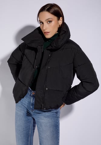 Chaqueta acolchada extragrande Wittchen para mujer, poliéster negro