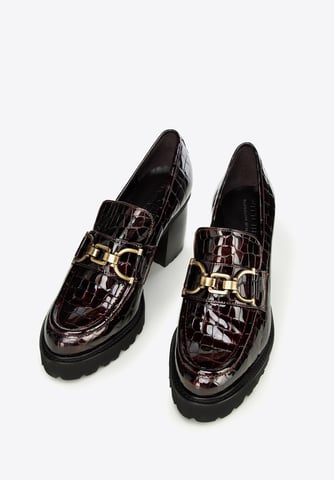 Zapatos de salón Wittchen de piel de cocodrilo para mujer con hebilla en color