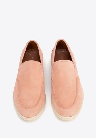 Mocasines Wittchen para hombre de piel de ante auténtica, color rosa