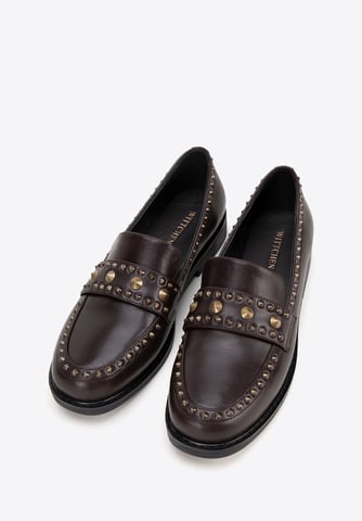 Mocasines de piel para mujer Wittchen con remaches decorativos en piel natural