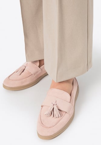 Mocasines de ante con borla para mujer de Wittchen en color rosa