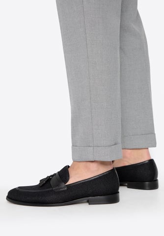 Mocasines negros con borlas para hombre de Wittchen, piel auténtica