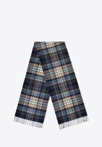 Bufanda estrecha para hombre Wittchen en cuadros azul marino y beige, acrílico