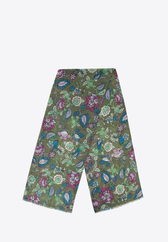 Bufanda de mujer Wittchen con estampado floral, verde y azul