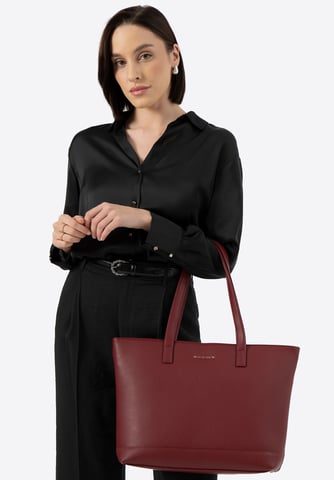 Bolso Wittchen para portátil de 15, 6" para mujer, piel sintética, burdeos