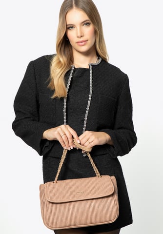 Bolso bandolera Wittchen para mujer en ecopiel con cadena, beige