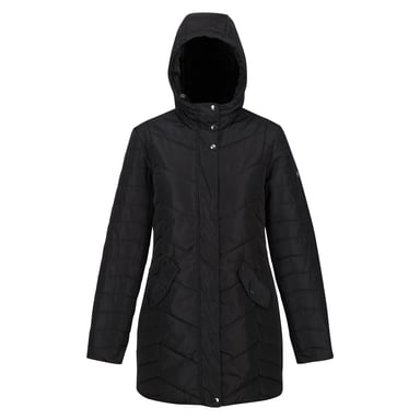 Regatta Womens/Ladies Panthea Insulated Padded Hooded Jacket (Black)