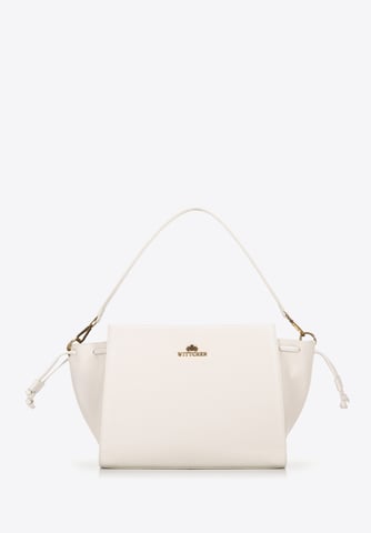 Estuche de piel para mujer Wittchen con correas, color crema