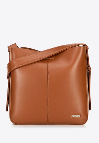 Bolso de mano para mujer Wittchen, marrón, piel sintética, ecopiel