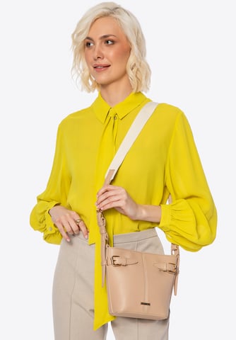 Bolso tote pequeño de piel sintética para mujer Wittchen, beige