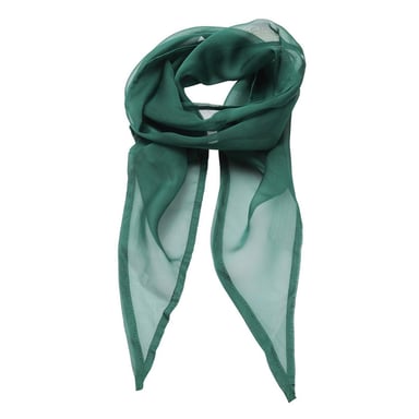 Premier Womens/Ladies Chiffon Scarf (Bottle Green)
