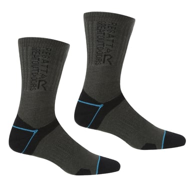 Regatta Womens/Ladies Blister Protection II Boot Socks (Black/Ash)