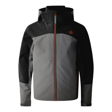Dare 2B Childrens/Kids Explore II Waterproof Jacket (Black/Granite Grey)