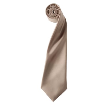 Premier Colours Collection Satin Tie (Khaki)