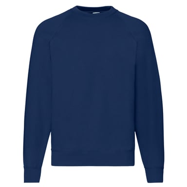 Fruit of the Loom Unisex Adult Classic Raglan Sweatshirt (Navy)