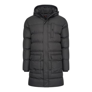 Cappuccino Italia Hooded Winter Jacket Zwart Negro