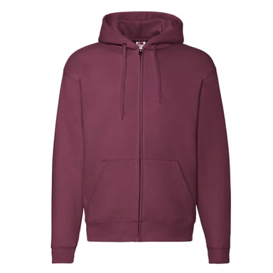 Fruit of the Loom Unisex Adult Premium Hooded Jacket (Burgundy)