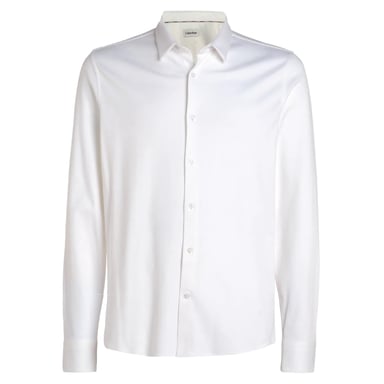 Camisa Slim de Algodón Suave Calvin Klein Blanca