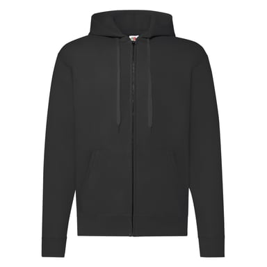 Fruit of the Loom Unisex Adult Classic Hooded Jacket (Black)