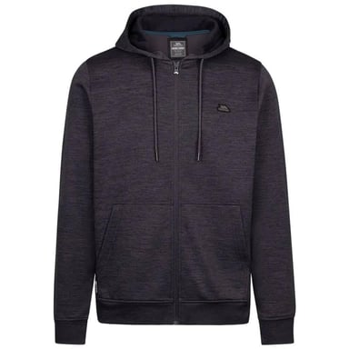 Trespass Mens Fewston Full Zip Hoodie (Dark Flint Marl)
