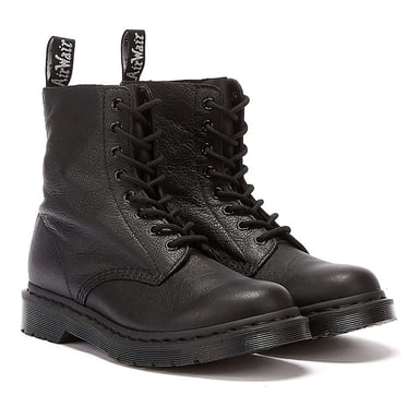 Dr. Martens 1460 Pascal Virginia Womens Mono Boots - (Black)