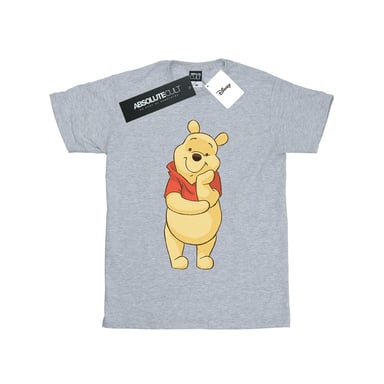 Disney Mens Winnie The Pooh Cute T-Shirt (Sports Grey)