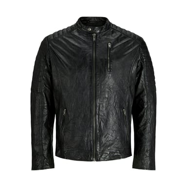 Jack & Jones Chaqueta verano Richard Chaqueta de cuero Negro