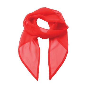 Premier Womens/Ladies Chiffon Scarf (Strawberry Red)