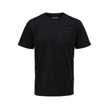 Selected Tee SS Aspen Logo Tee Negro