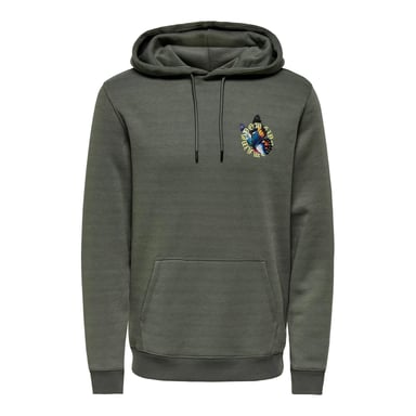 Only & Sons Sudaderas con capucha Keane Hoodie Grey