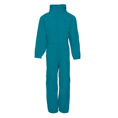 Trespass Childrens/Kids Button Rain Suit (Teal)