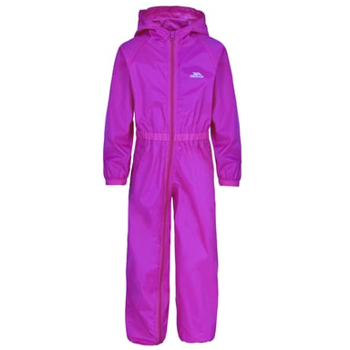 Trespass Childrens/Kids Button Rain Suit (Purple Orchid)