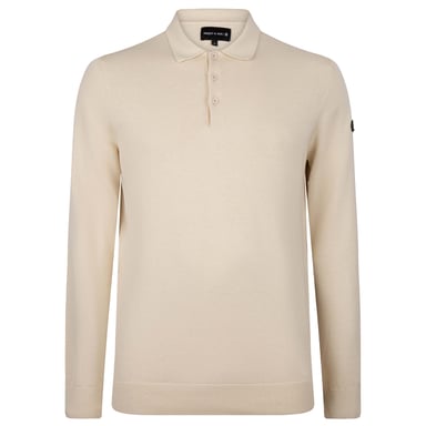 Presly & Sun Sweater Brad Polo de punto de manga larga Beige